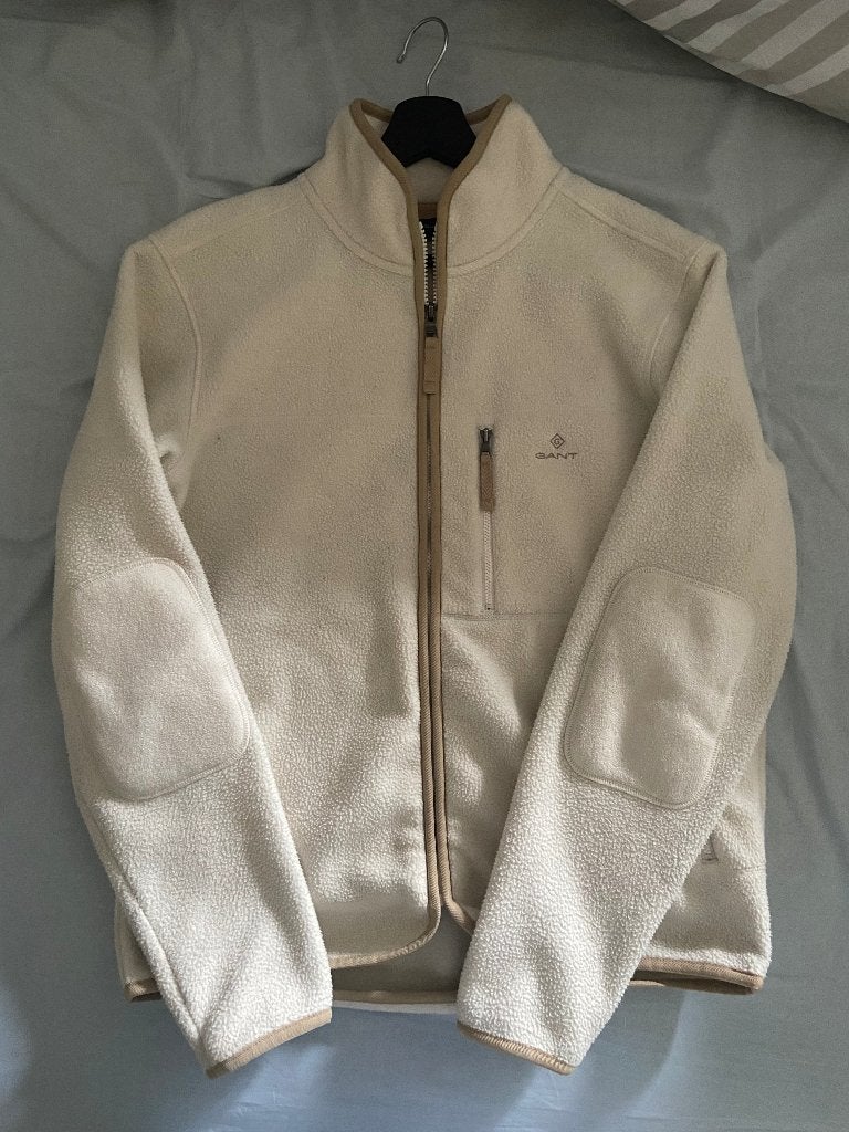 Gant Fleece Beige S, Kleding | Heren, Beige, Ophalen of Verzenden, Zo goed als nieuw, Gant