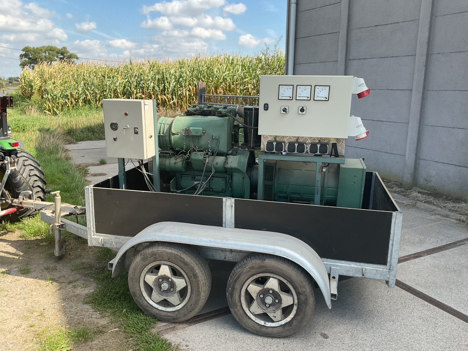 20 KVA generator MWM dieselmotor, Ophalen, Gebruikt, Elektrisch startend, Dieselolie