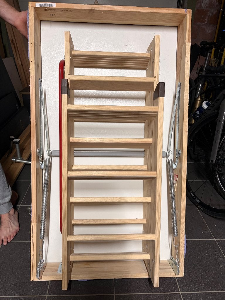 Vouwbare zoldertrap, Doe-het-zelf en Bouw, Ophalen, Gebruikt, Trap, Opvouwbaar of Inschuifbaar