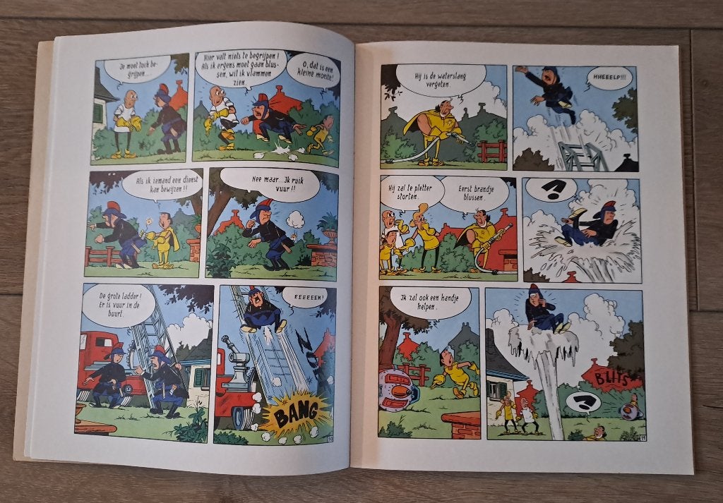 55 - Jerom - De Bevroren Vlammen, Boeken, Gelezen, Willy Vandersteen, Eén stripboek, Ophalen of Verzenden