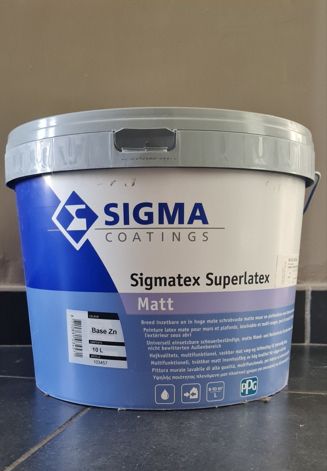 Peinture murale Sigma Brave Ground 10L, Bricolage & Construction, Peinture, Vernis & Laque, Neuf, Enlèvement, Peinture, 10 à 15 litres