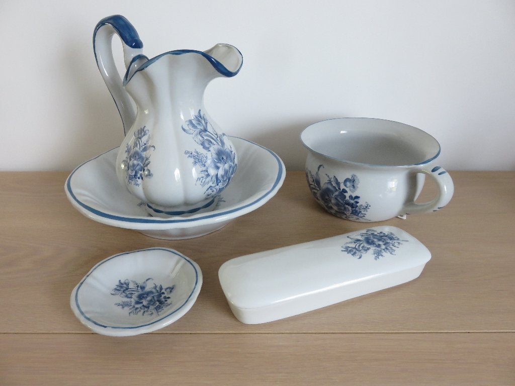 Ensemble de toilette DELFT, Antiquités & Art, Enlèvement