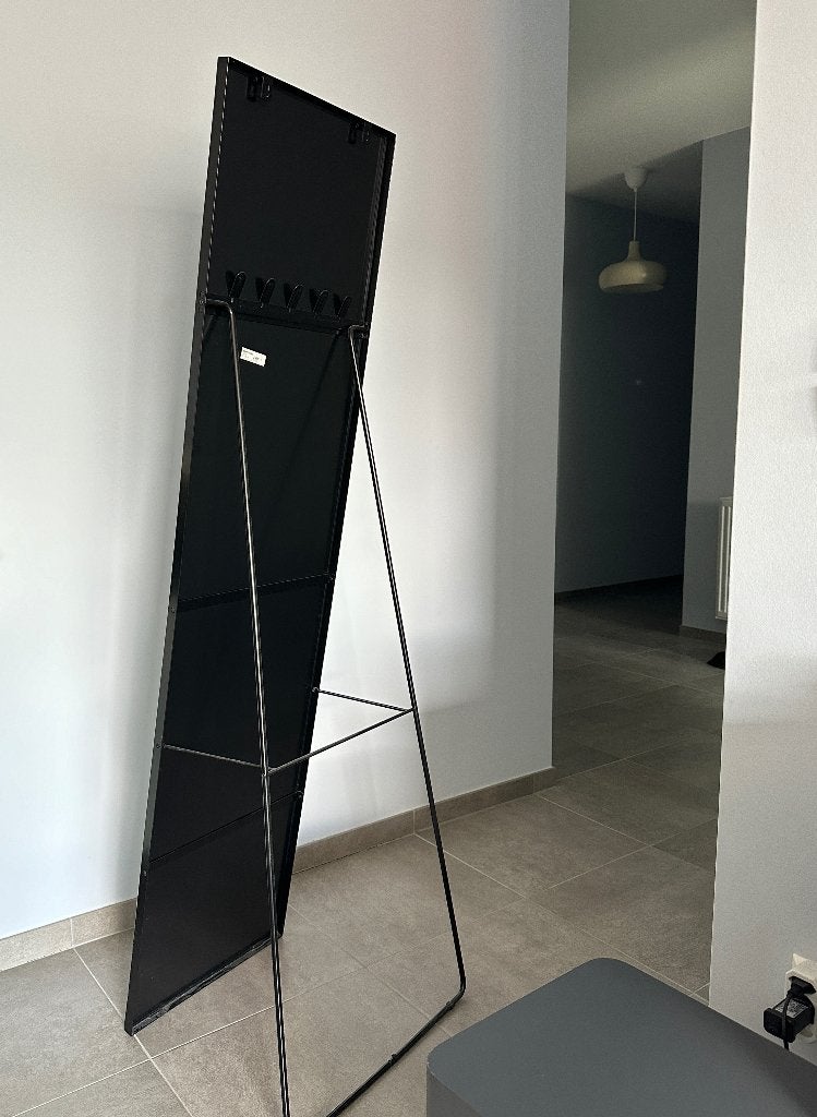 Ikea, KARMSUND, Miroir sur pied, noir, 40x167 cm, Enlèvement, Rectangulaire, Moins de 50 cm, 150 à 200 cm
