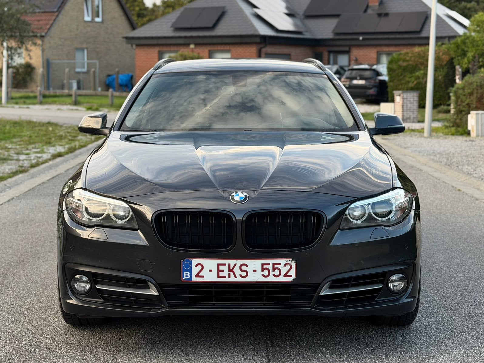 BMW 520DA xdrive 2016 euro6b facelift, Auto's, Automaat, Dealer onderhouden, Zwart, Leder