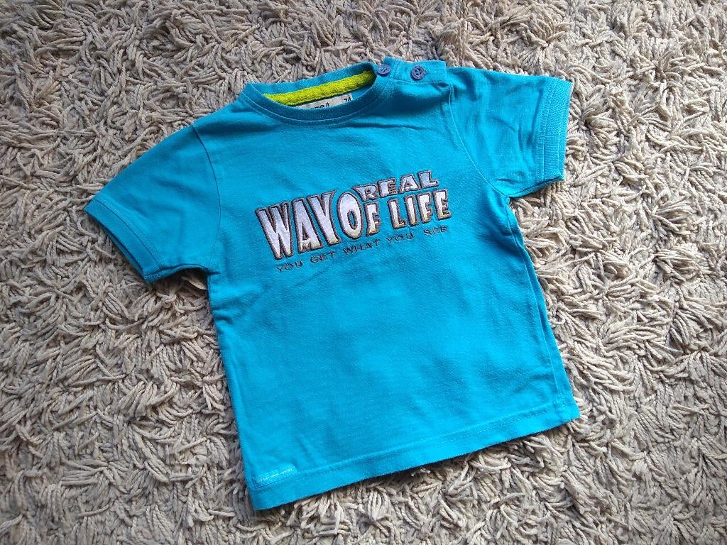★ M74 - T-shirt blauw 'Name it', Gebruikt, Name it, Ophalen of Verzenden, Jongetje