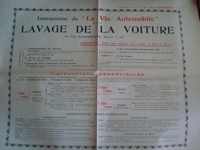 Lot de 2 objets automobiles 1907 et 1930, Antiquités & Art, Antiquités | Livres & Manuscrits, Envoi