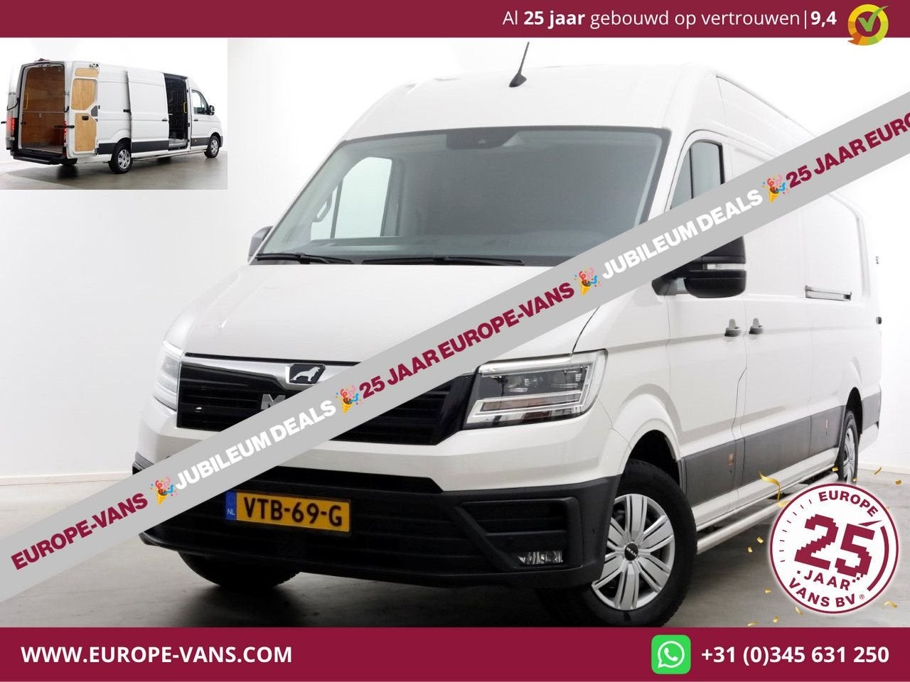MAN TGE 3.180 2.0 177pk DSG-Automaat L5H3 (L4H2) Supermaxi L, Electronic Stability Program (ESP), Achat, Entreprise, Carnet d'entretien