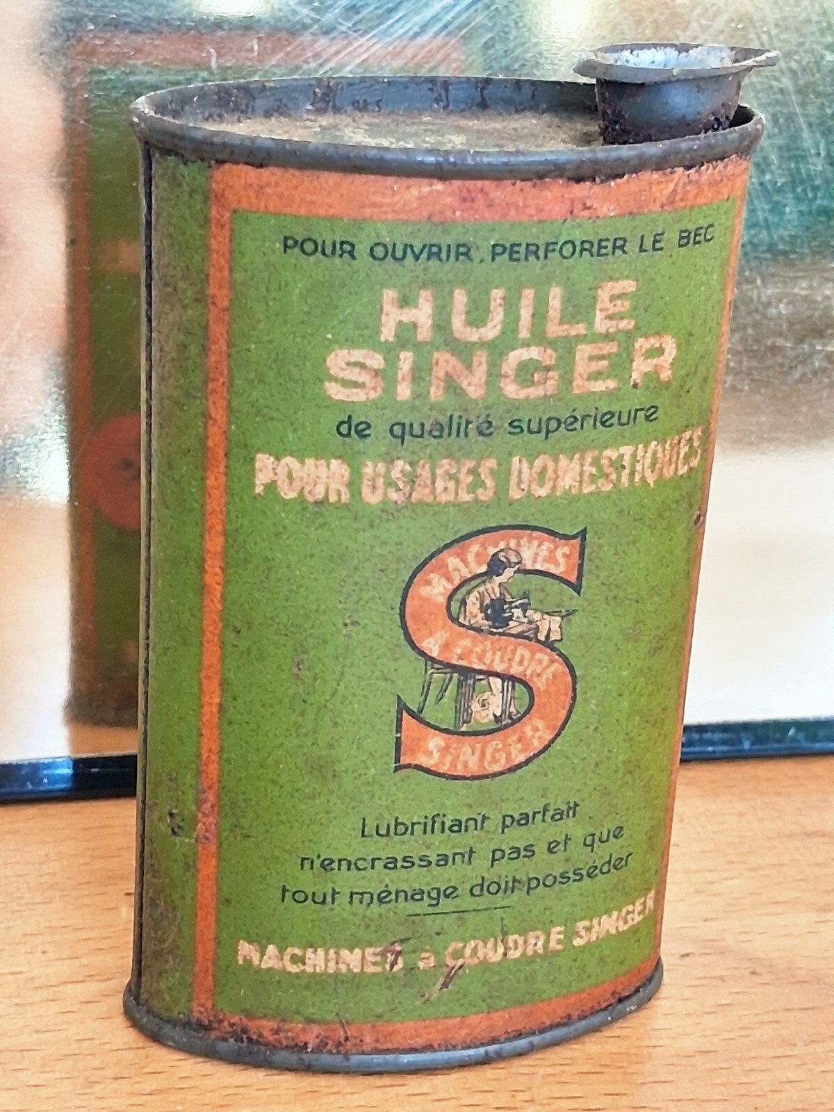 bidon d'huile SINGER vintage, Collections, Enlèvement ou Envoi, Utilisé