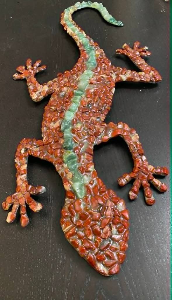 Gekko - kunstobject voor interieur, Décoration murale, Fait main, Autres sujets, Enlèvement