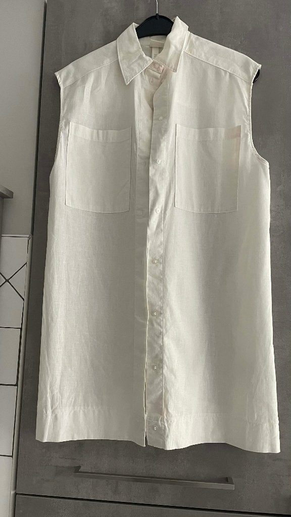 ROBE CHEMISE   H&M blanc oversize S, Vêtements | Femmes, H&M, Enlèvement ou Envoi, Taille 36 (S), Comme neuf