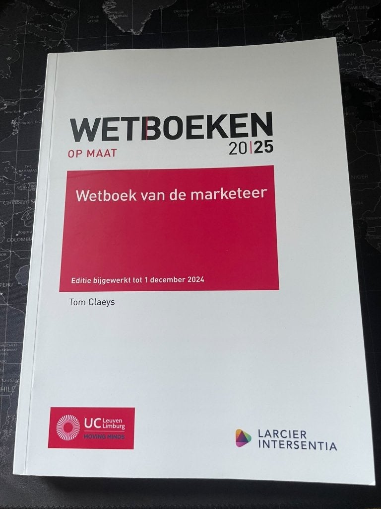 Wetboek van de marketeer - UCLL, Neuf, Enlèvement, Tom Claeys, Économie et Marketing