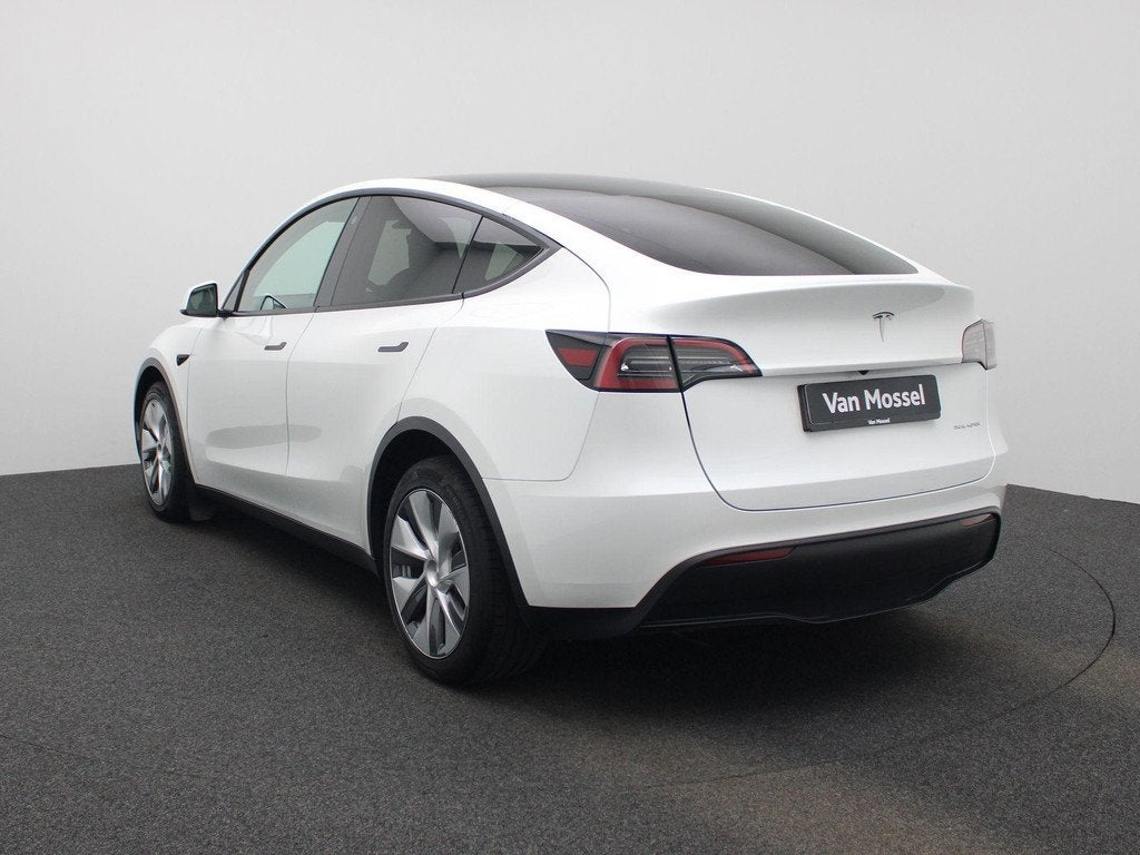TESLA Model Y Long Range Dual Motor AWD, Auto's, Stof, Gebruikt, Wit, 5 zetels