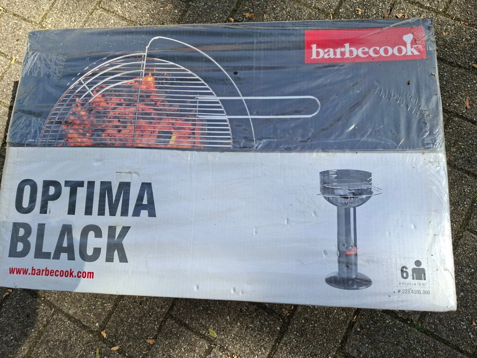 Barbecook houtskoolbarbecue Optima zwart, Tuin en Terras, Ophalen
