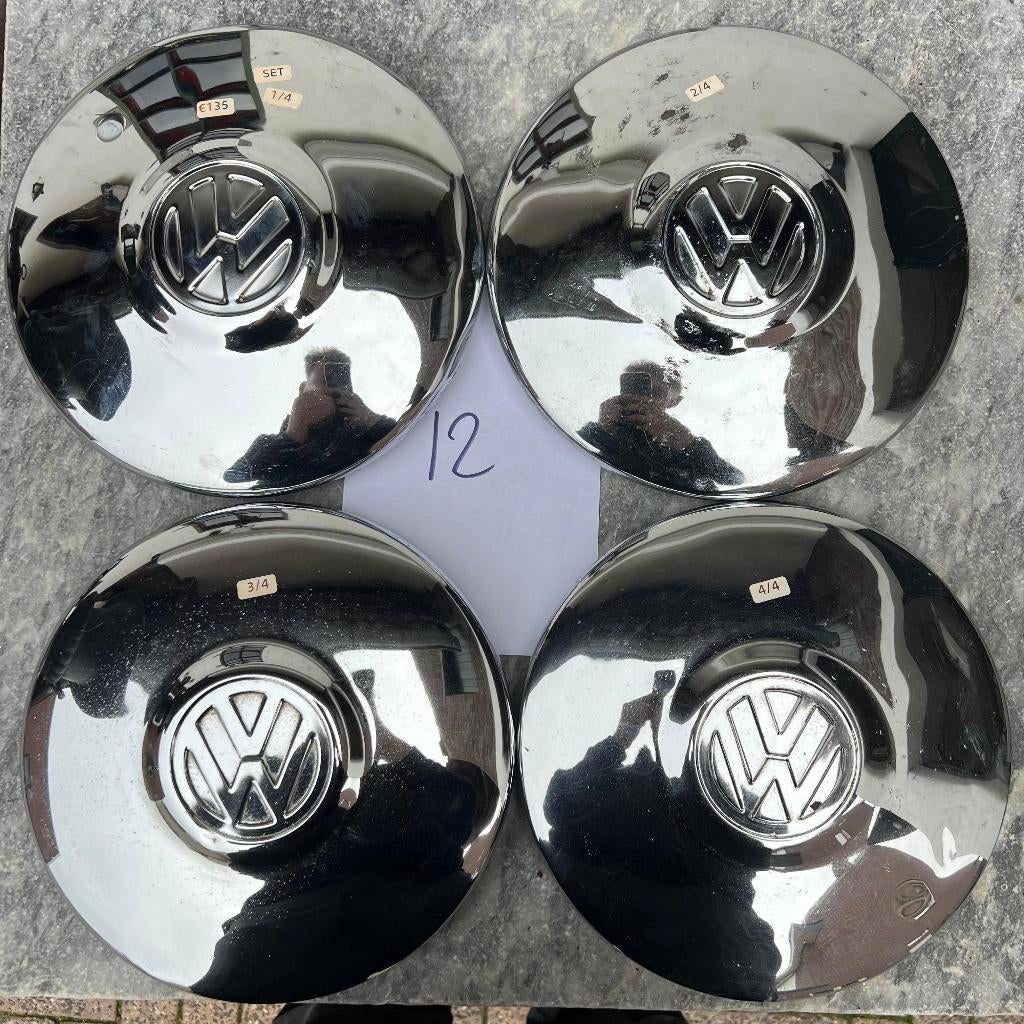 Housse de jante chromée VW 5x205 Beetle 66-67 Ghia 66 Type 3, Enlèvement ou Envoi, Utilisé