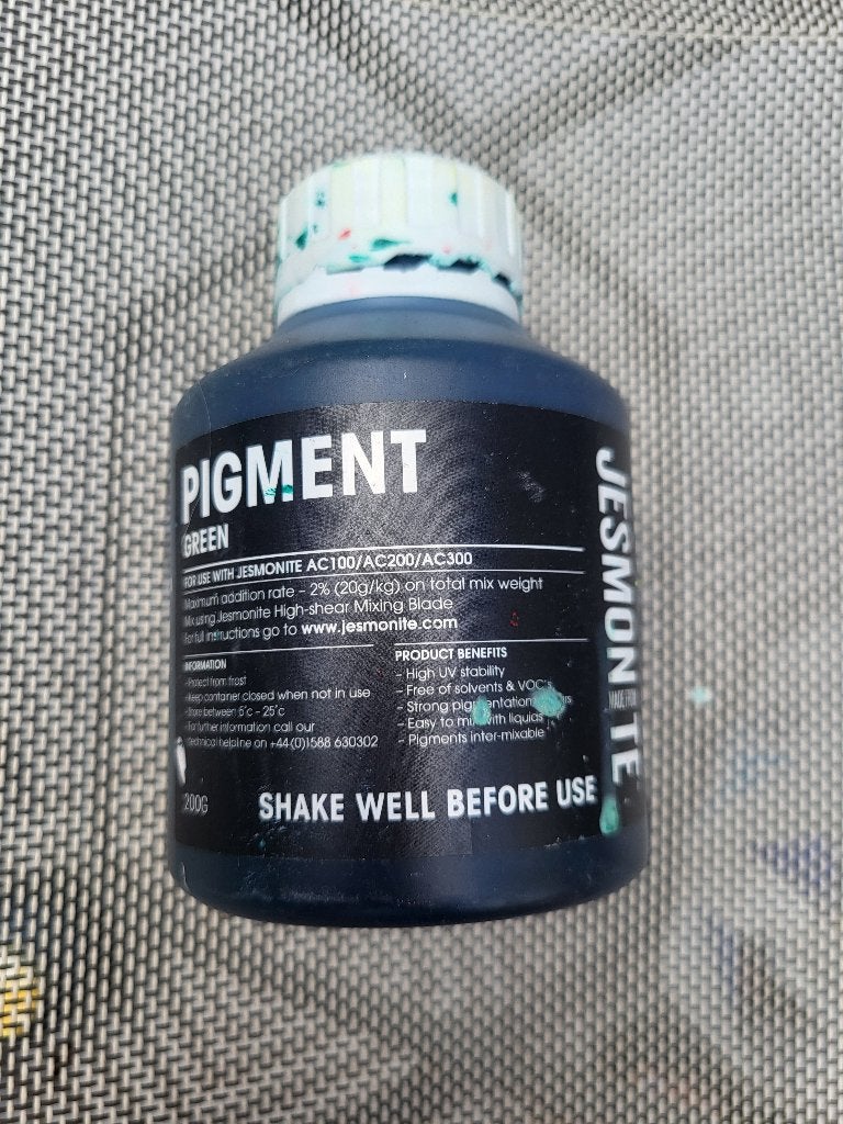 Jesmonite pigment green, Ophalen, Gebruikt