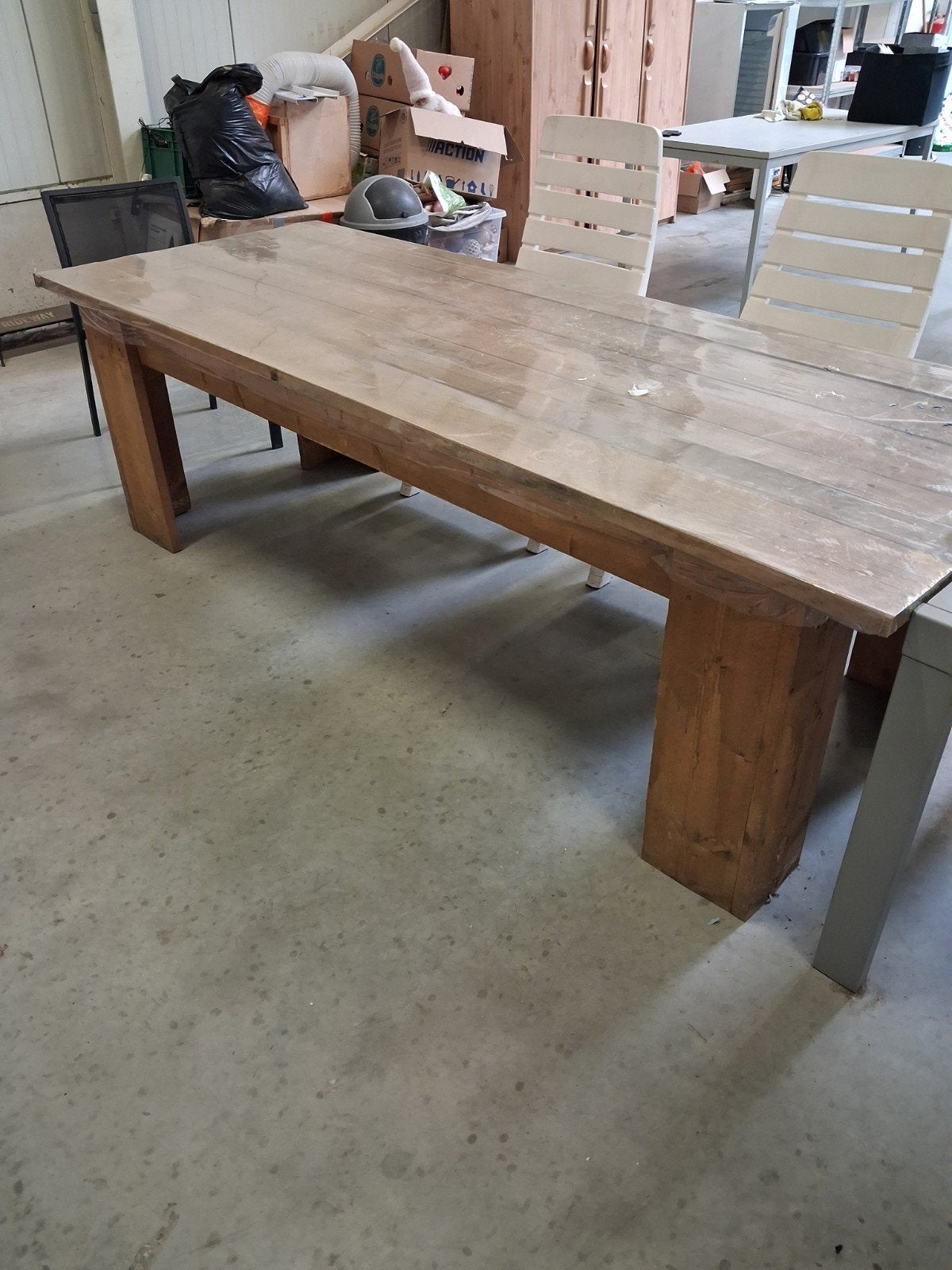 Tuintafel van steigerhout, Ophalen, 200 cm of meer, 50 tot 100 cm, Zo goed als nieuw