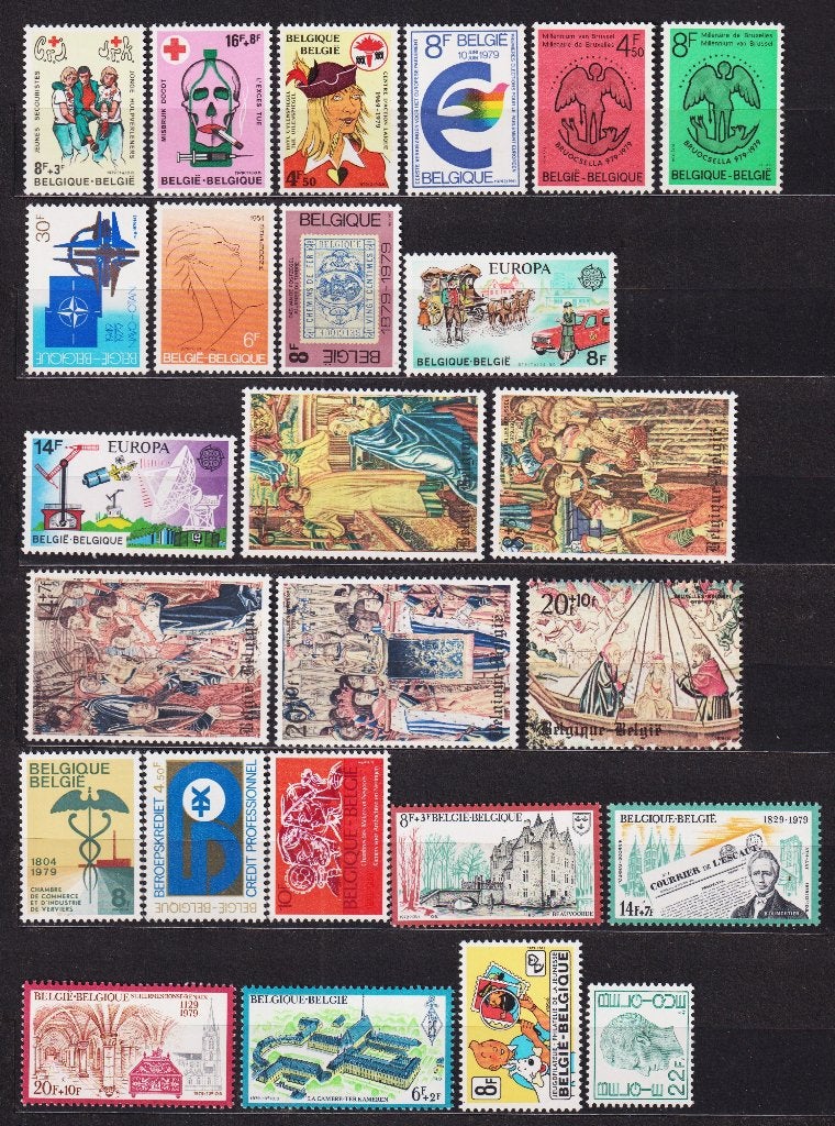 Belgique 1979 année complète **, Envoi, Non oblitéré, Neuf