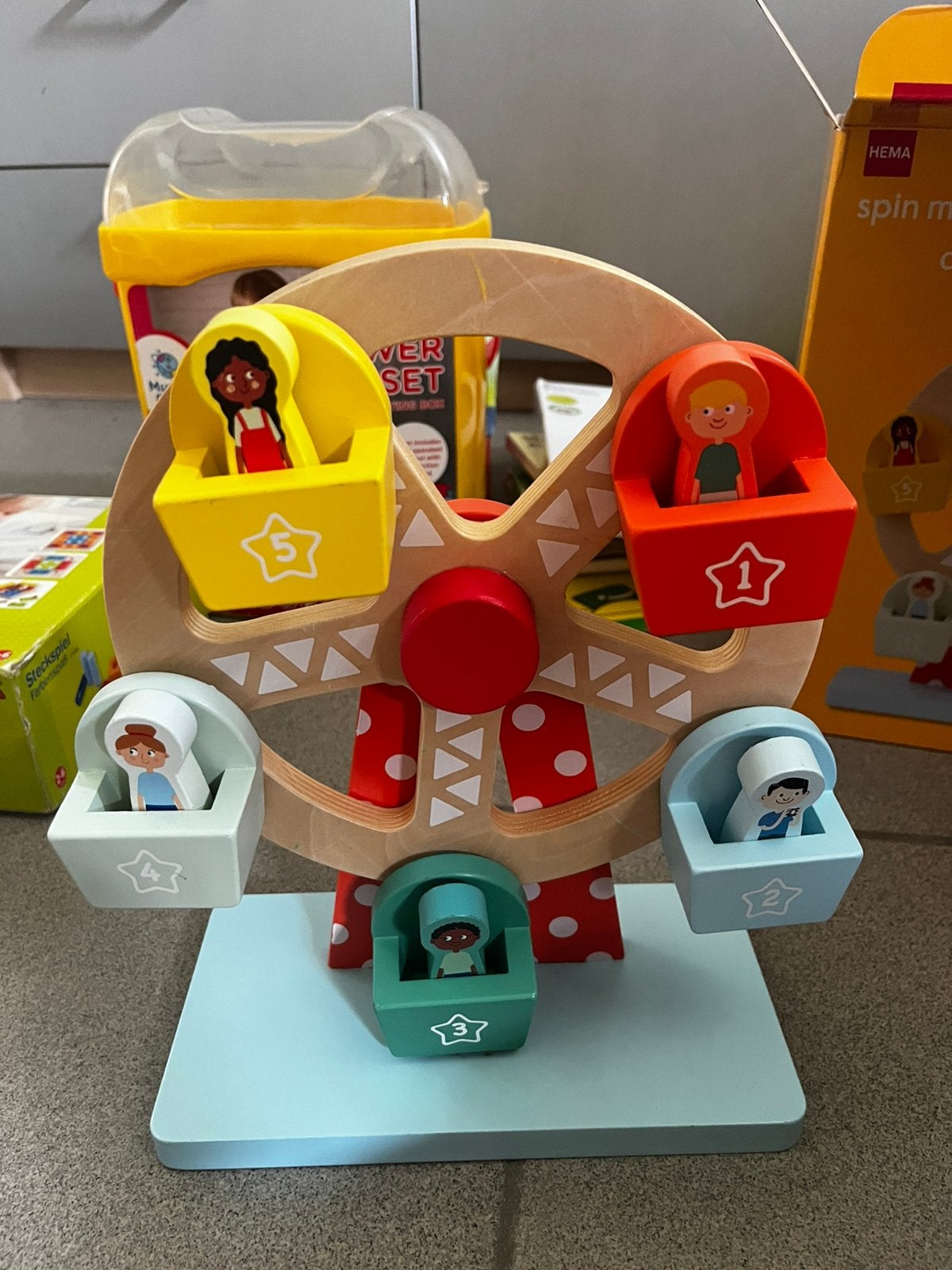 Hema Houten Reuzenrad, Kinderen en Baby's, Speelgoed | Houten speelgoed, Ophalen of Verzenden, Gebruikt, Rij- of Hobbelspeelgoed