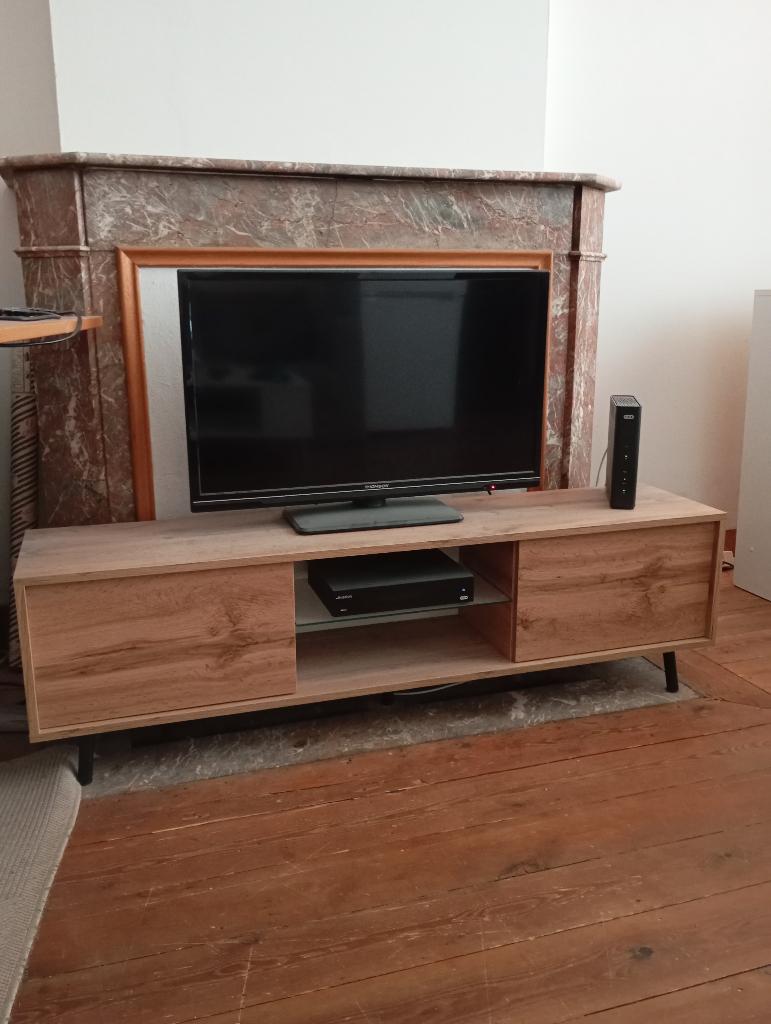 Meuble télévision scandinave, 25 à 50 cm, Moins de 100 cm, Comme neuf, 100 à 150 cm