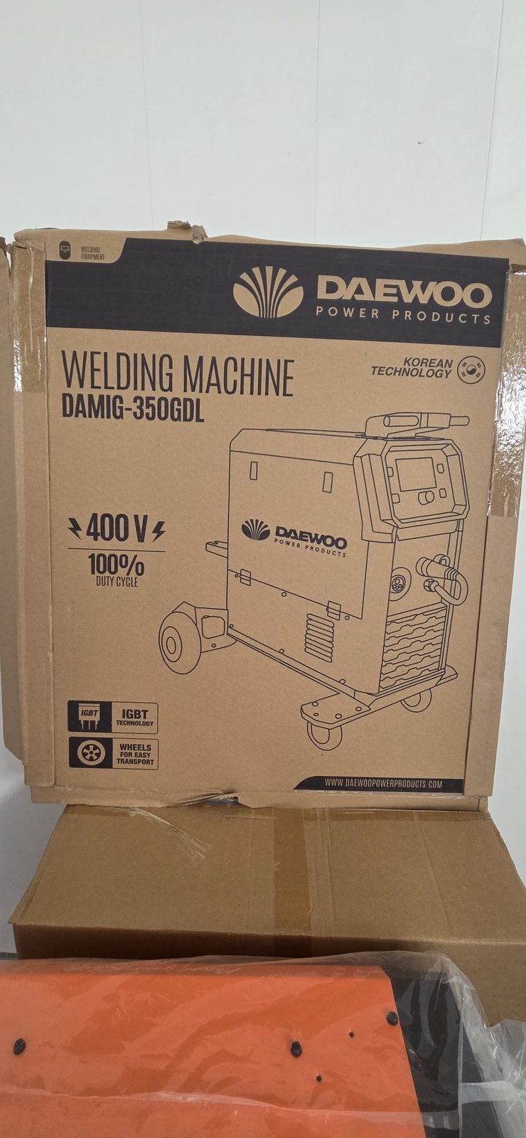 Poste a souder Daewoo DAMIG350GDL & DAWS-10L, Doe-het-zelf en Bouw, Gereedschap | Overige machines, Nieuw, Ophalen