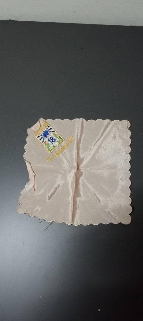 Mouchoir Souvenir 18e régiment de transmissions, Verzamelen, Ophalen of Verzenden, Landmacht, Overige typen