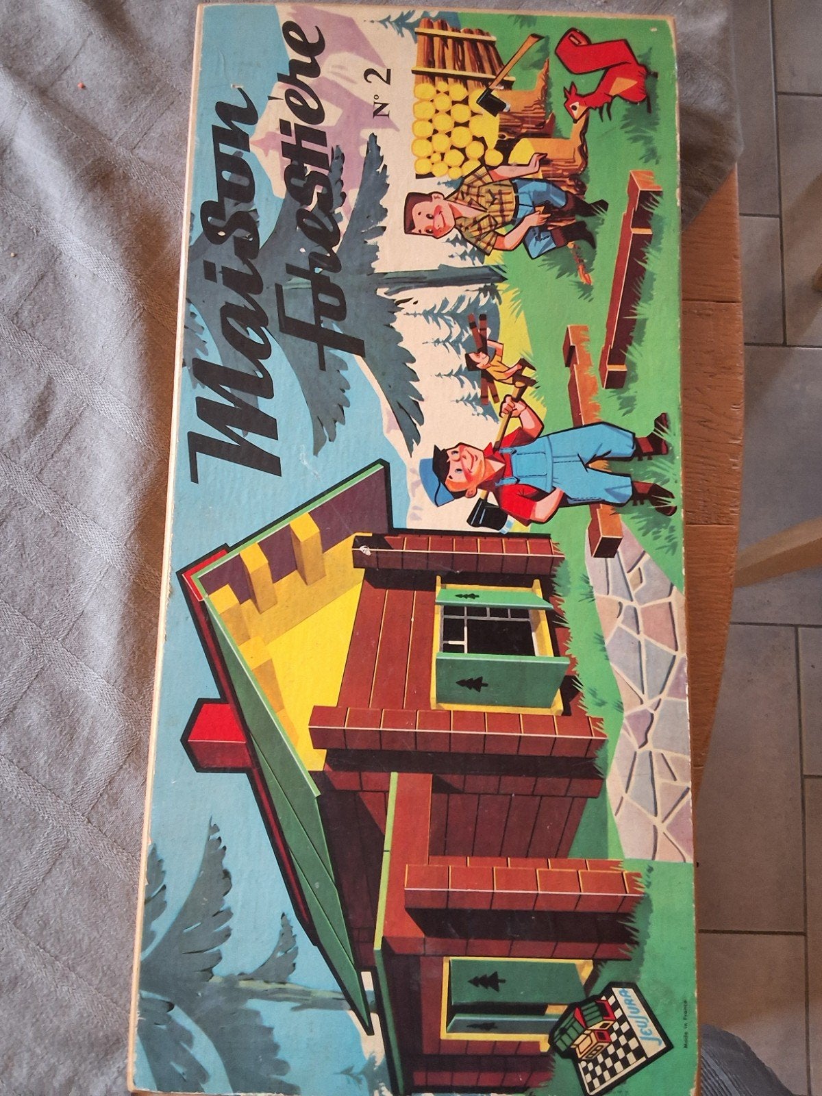 houten bouwdoos jeujura nr 2 - 1970, Enlèvement, Comme neuf