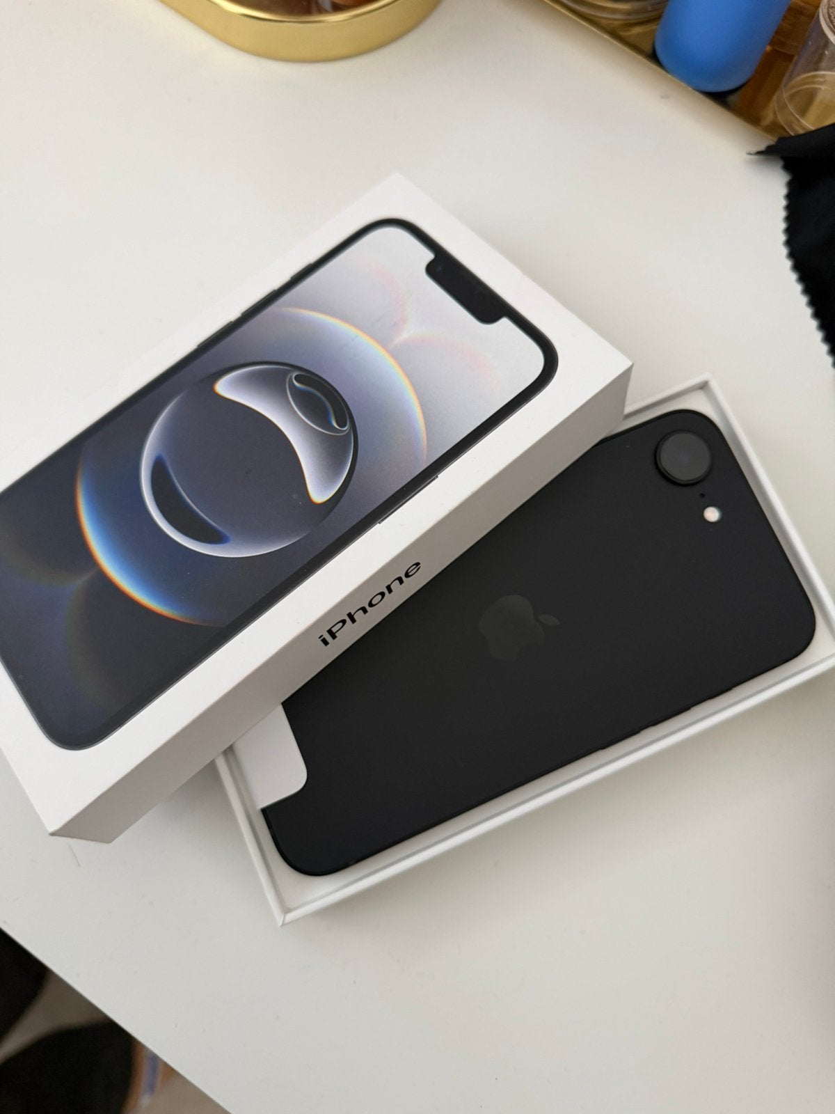 iPhone 16e, Telecommunicatie, Mobiele telefoons | Apple iPhone, Ophalen, Zo goed als nieuw, Zwart, IPhone 16e