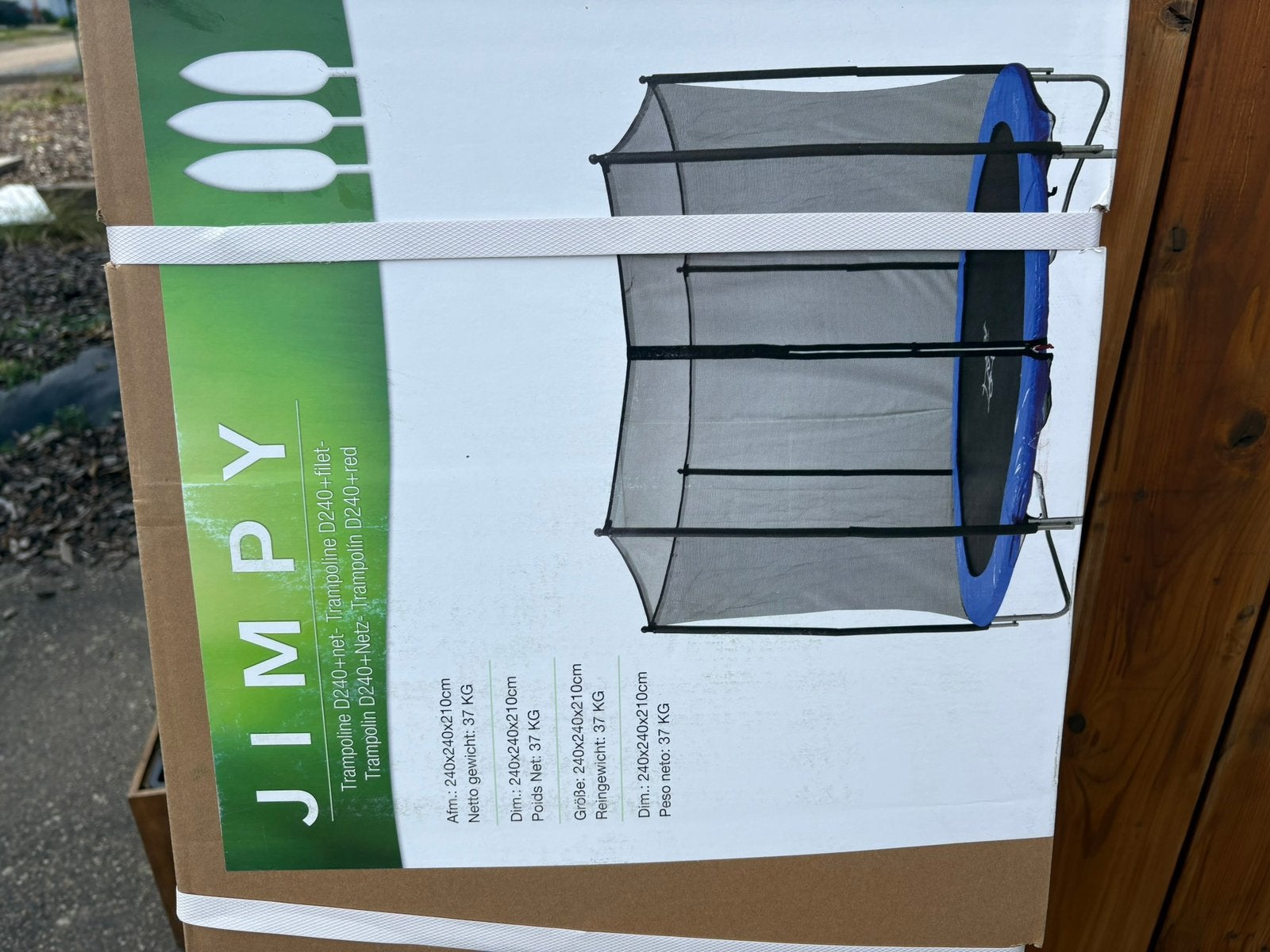 Nieuwe TRAMPOLINE nog ingepakt 2m40 diameter, Tuin en Terras, Overige Tuin en Terras, Ophalen, Nieuw