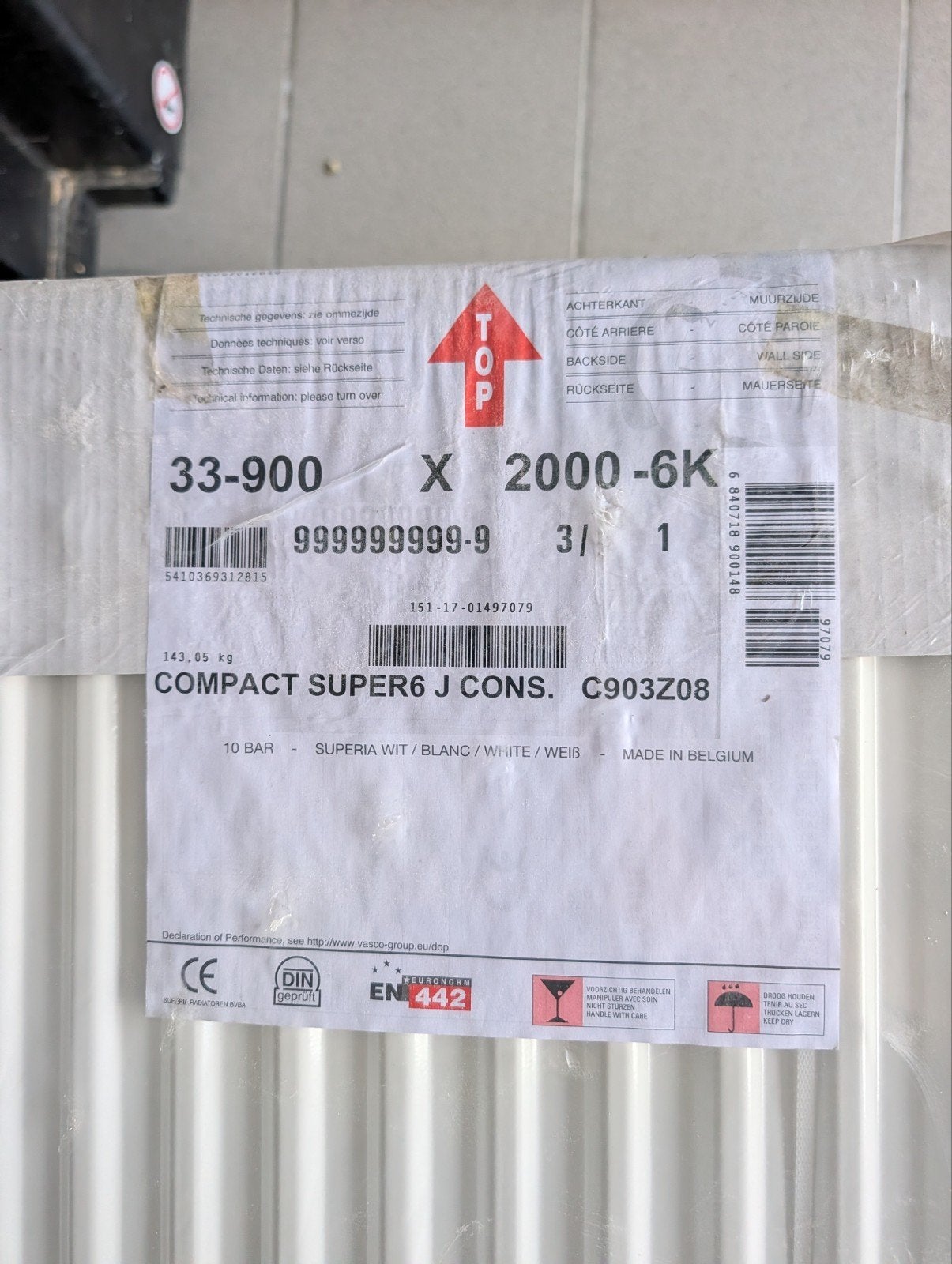 radiators type 33 afmeting 2m x 0,90, Doe-het-zelf en Bouw, Ophalen