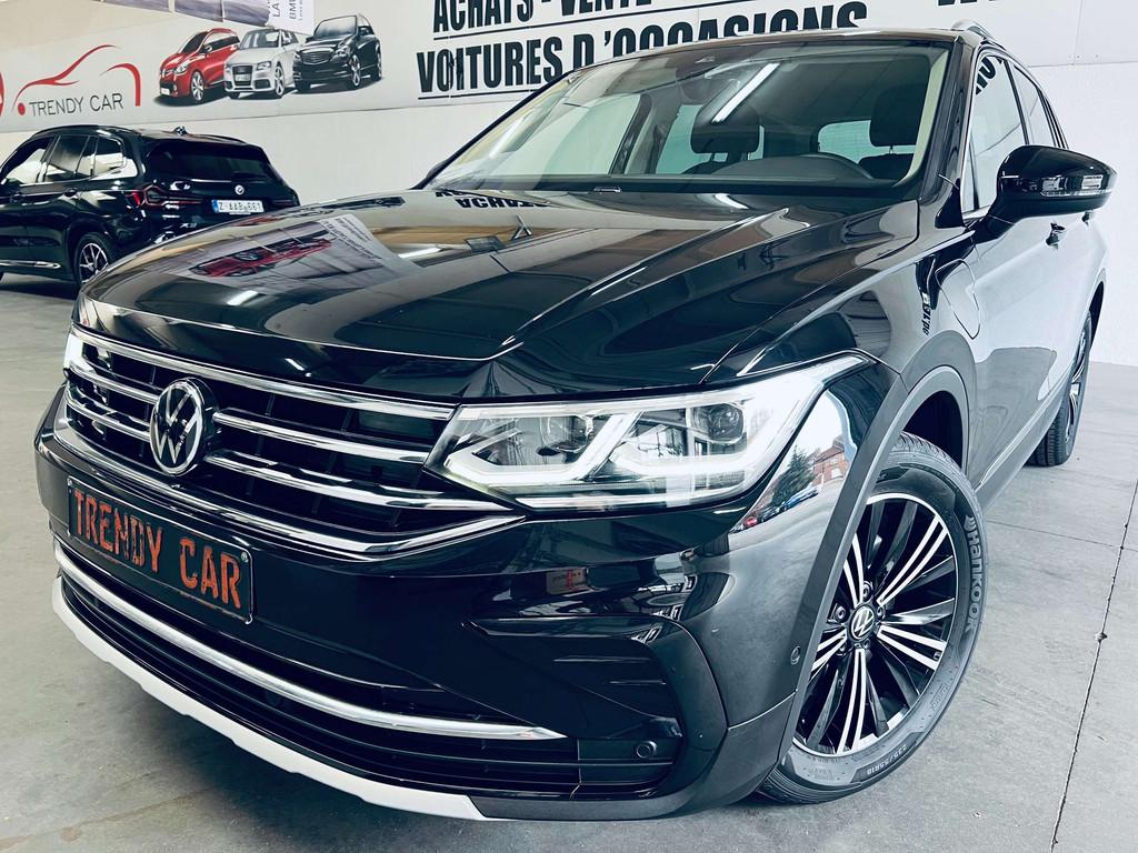 Volkswagen Tiguan eHybrid 1.4 DSG+CARPLAY+TVA+CAMERA+CARNET+, 4 cilinders, Alcantara, Zwart, 2280 kg
