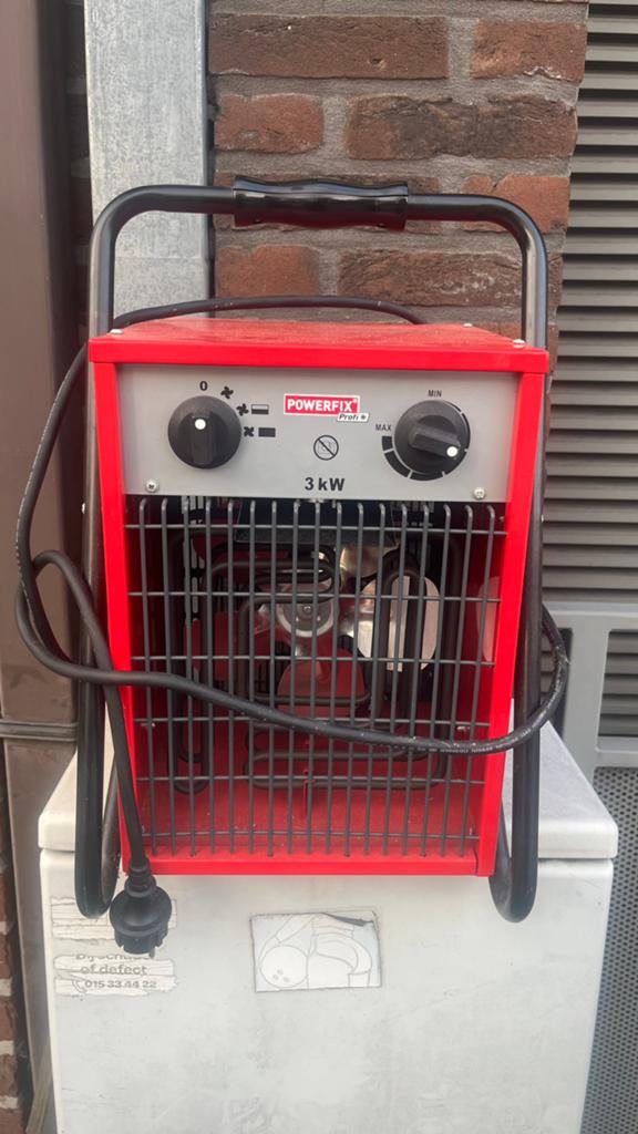 Powerfix Profi Max 3KW elektrische werkplaatskachel, Enlèvement, Comme neuf