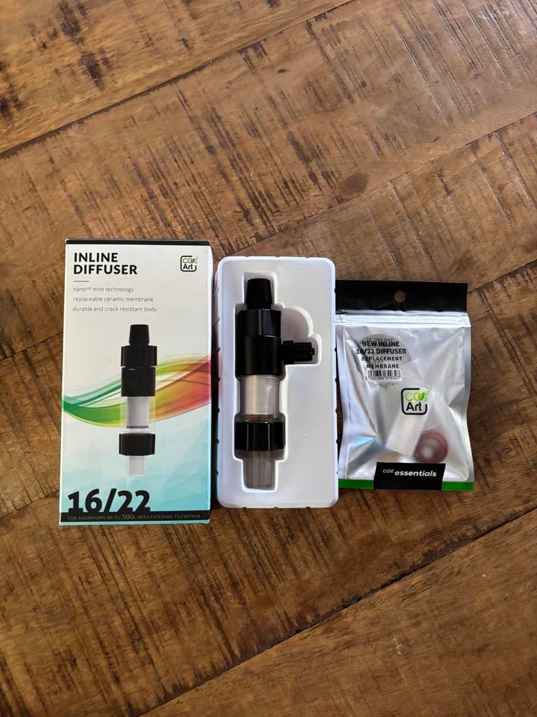 Co2 art inline diffuser + extra membraan, Animaux & Accessoires, Poissons | Aquariums & Accessoires, Neuf, CO₂-systeem, Enlèvement ou Envoi