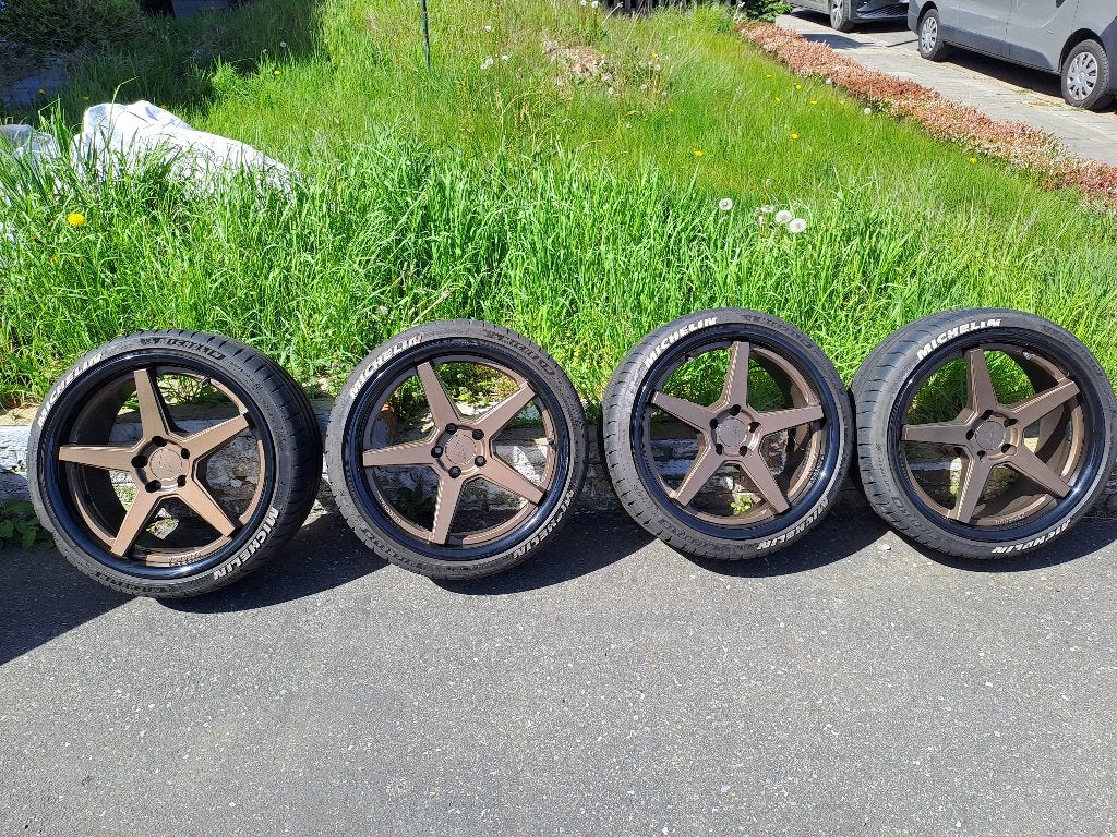 Ferrada velgen + banden, Auto-onderdelen, Banden en Velgen, Gebruikt, Banden en Velgen, Personenwagen, Ophalen