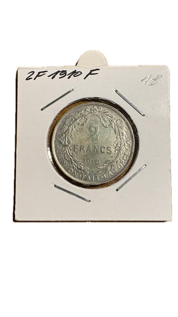 ALBERT I : Argent 2 FRANCS 1910F, Enlèvement ou Envoi, Argent, Argent