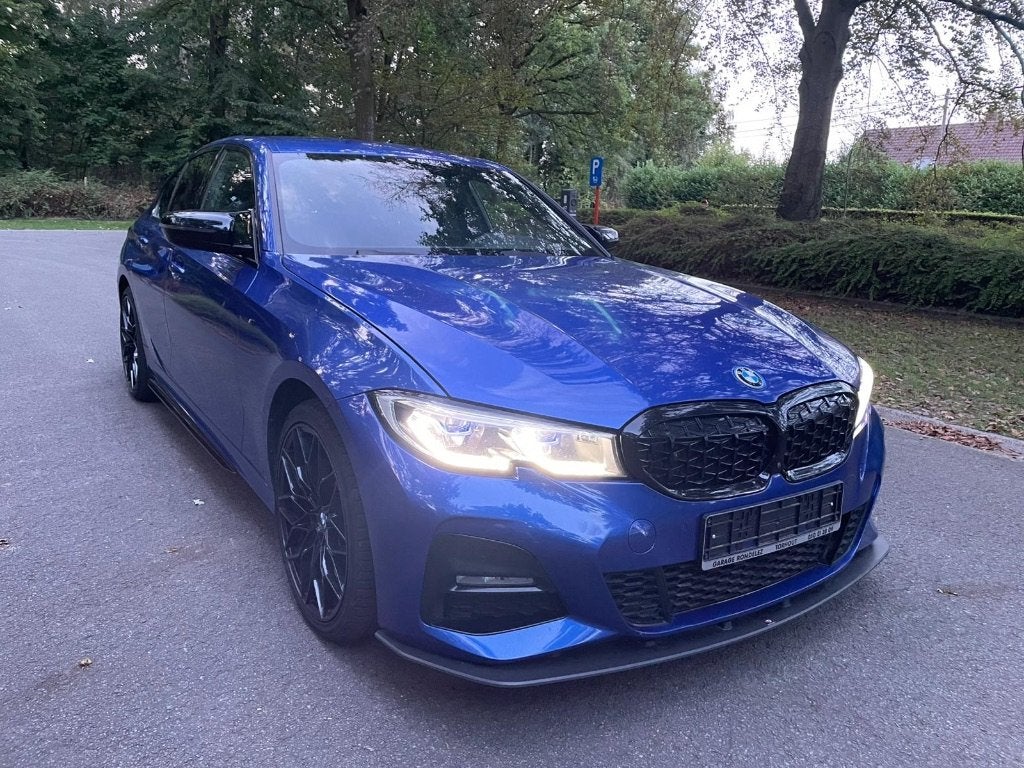 BMW 330E 292PK XDRIVE MPACK & MAXTON & M3 LOOK+SOUND / FULL!, Automaat, Lane Keeping Assist, 4 cilinders, Blauw