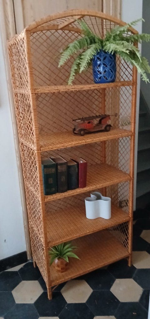 rotan rek, Huis en Inrichting, Woonaccessoires | Etagères, Hout, Ophalen
