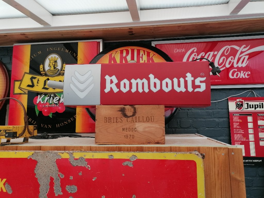 rombouts koffie lichtreclame  LED, Ophalen of Verzenden, Zo goed als nieuw