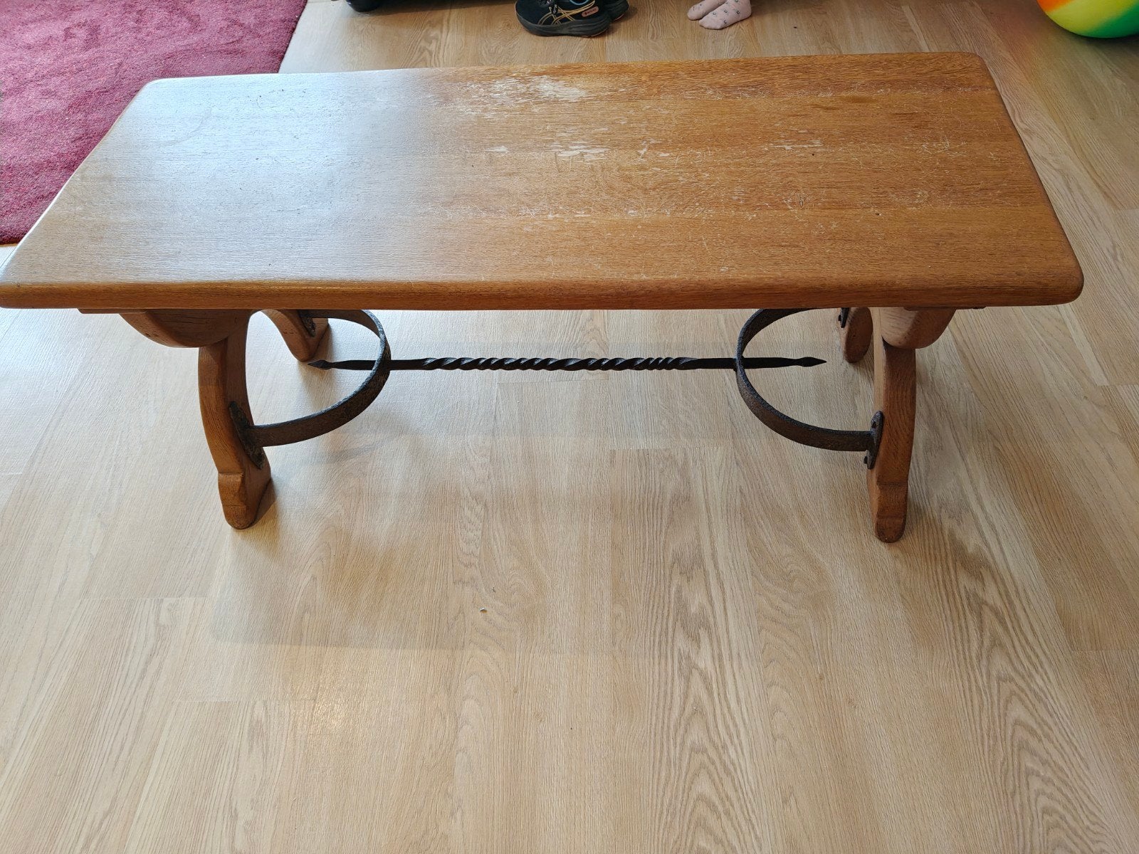 table basse, 100 à 150 cm, Enlèvement, Utilisé, Chêne
