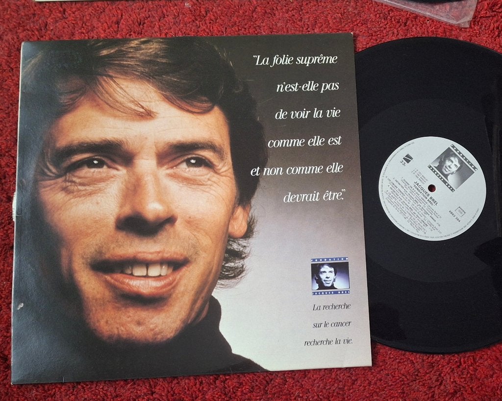 VINYL 33T JACQUES BREL — BREL FOUNDATION — BARCLAY, Complilatie, Ophalen of Verzenden, Zo goed als nieuw, LP