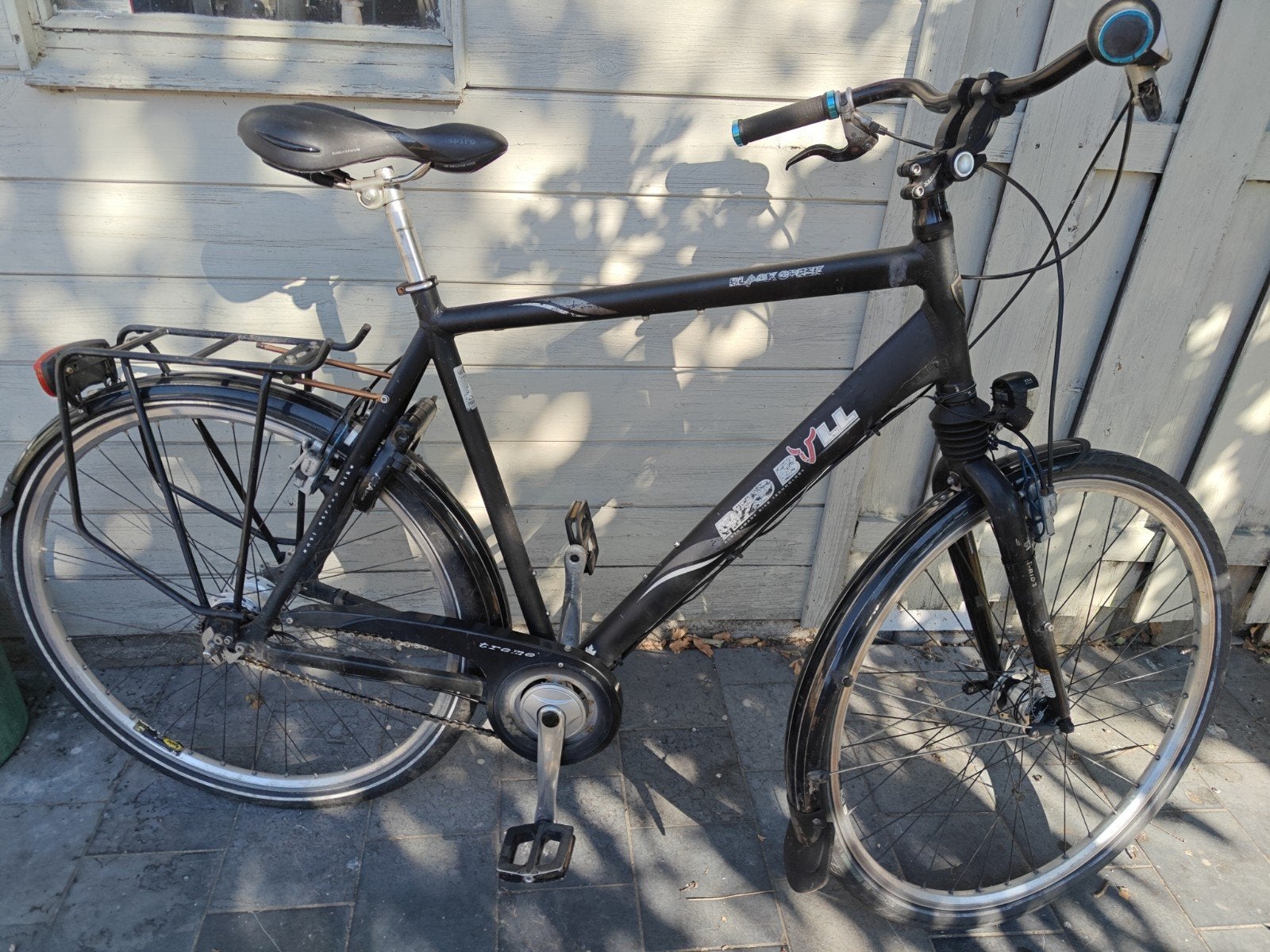 Stevige stadsfiets voor heren, Fietsen en Brommers, Gebruikt, Velgrem, Versnellingen, 57 tot 61 cm
