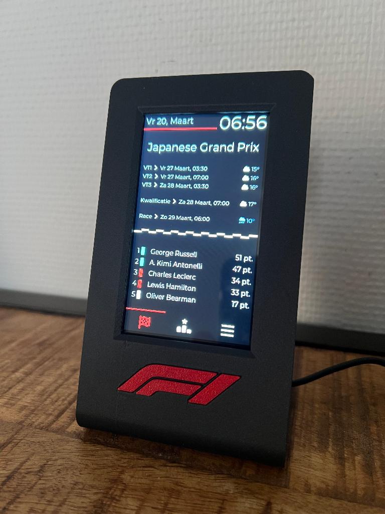 F1 score desktop display, Sport en Fitness, Ophalen of Verzenden, Nieuw