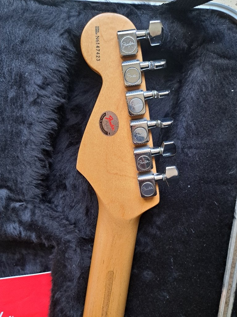 Fender Strat 1996 made in USA Sunburst 50th anniversary ed, Ophalen, Gebruikt, Solid body, Fender