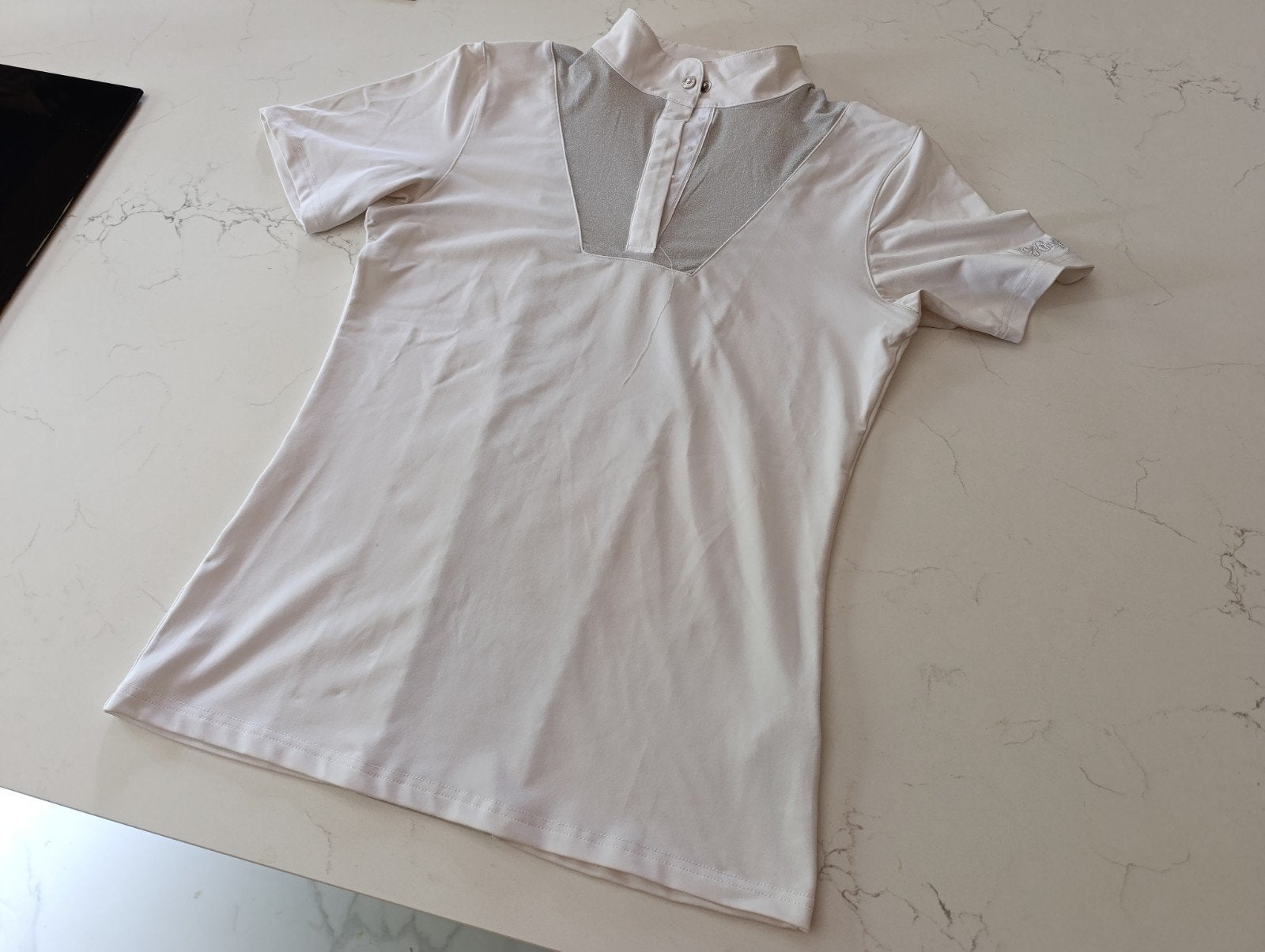 wedstrijd shirt, Dieren en Toebehoren, Paardrijkleding, Kingsland, Ophalen of Verzenden, Zo goed als nieuw, Wit