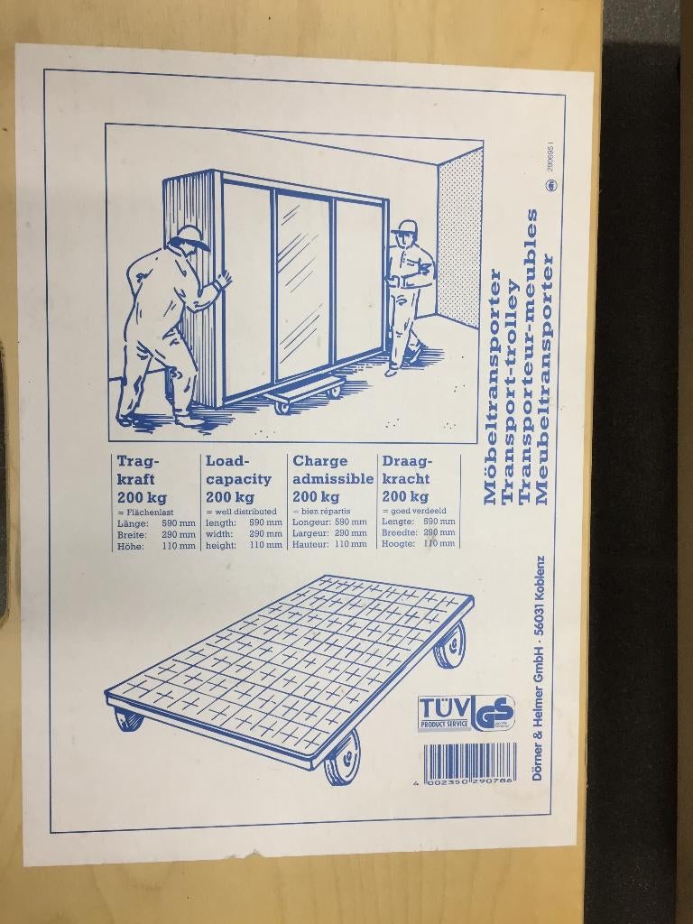 Verstelbare transportrollers 20€/paar - meubelrollers 20€/st, Ophalen