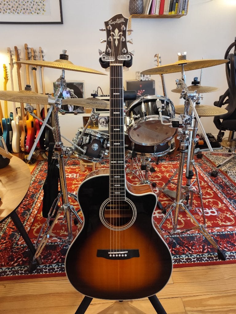 Hagstrom Siljan II Grand Auditorium CE, Enlèvement ou Envoi, Comme neuf, Guitare Western ou Guitare Folk, Avec capteur (piezo)