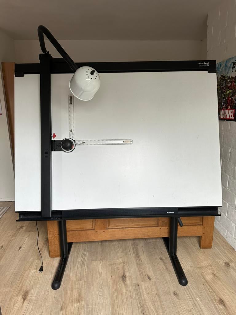 Marabu proGN 150x120, Doe-het-zelf en Bouw, Tekentafels, Ophalen, Gebruikt, 150 tot 170 cm, Verlichting