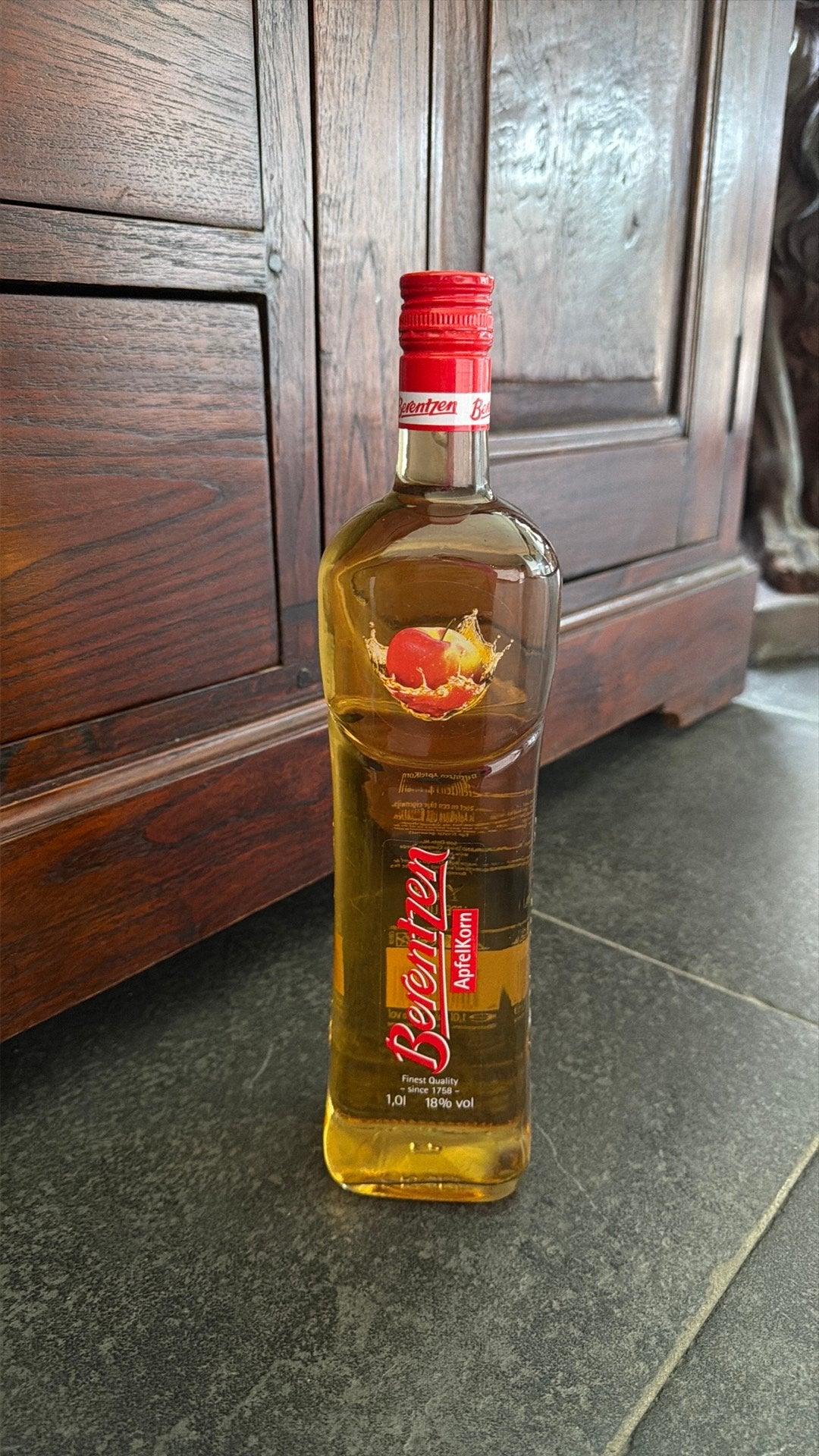 Corne d'apfelkorn Berentzen 1 litre, Enlèvement ou Envoi, Comme neuf