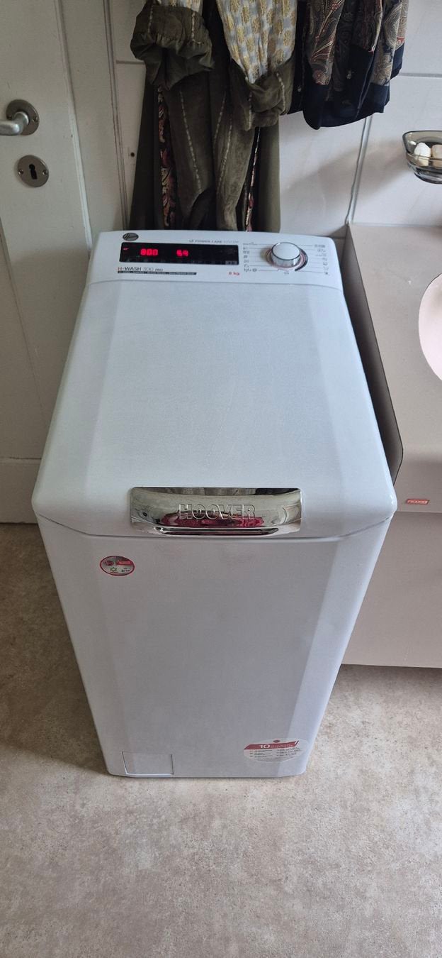 Wasmachine/wasmachine Hoover Top 7kg, reparatie), Elektronische apparatuur, Wasmachines, Zo goed als nieuw, Ophalen
