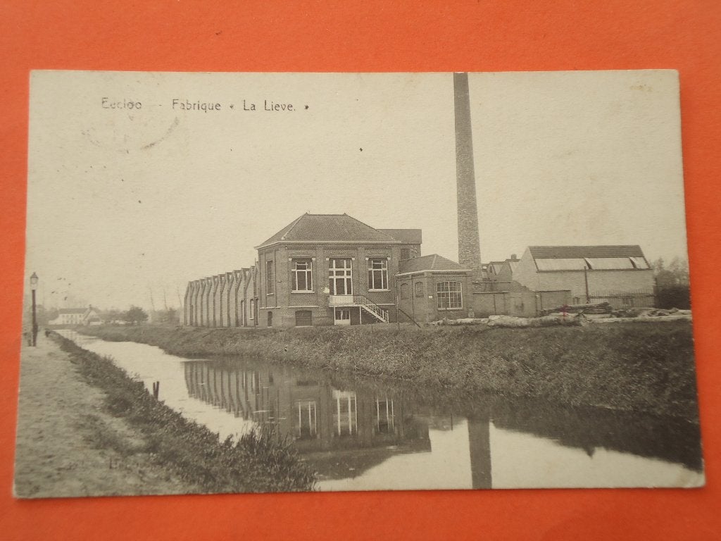 Eeklo Fabrique - Fabriek  " La Lieve ", Verzamelen, Postkaarten | België, Ophalen of Verzenden, Voor 1920, Gelopen, Oost-Vlaanderen