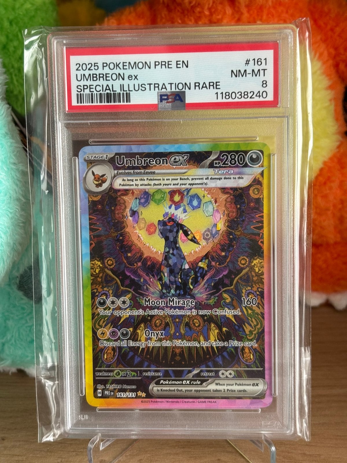 Pokemon Umbreon Sunbreon Prismatic, Ophalen, Nieuw, Losse kaart, Foil